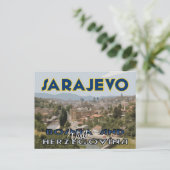 Sarajevo, Bezoek Bosnië en Herzegovina Briefkaart (Staand voorkant)