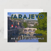 Sarajevo, bezoek Bosnië en Herzegovina Briefkaart (Voorkant / Achterkant)