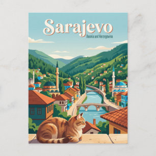 Sarajevo Bosnië en Herzegovina Briefkaart