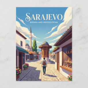 Sarajevo Bosnië en Herzegovina Briefkaart