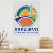 Sarajevo Bosnië en Herzegovina Poster (Keuken)