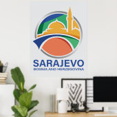 Sarajevo Bosnië en Herzegovina Poster (Thuiskantoor)