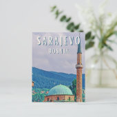 Sarajevo, de historische stad van Bosnië en Herzeg Briefkaart (Staand voorkant)
