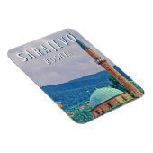 Sarajevo, de historische stad van Bosnië en Herzeg Magneet (Rechterzijde)