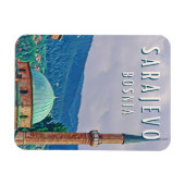 Sarajevo, de historische stad van Bosnië en Herzeg Magneet (Horizontaal)