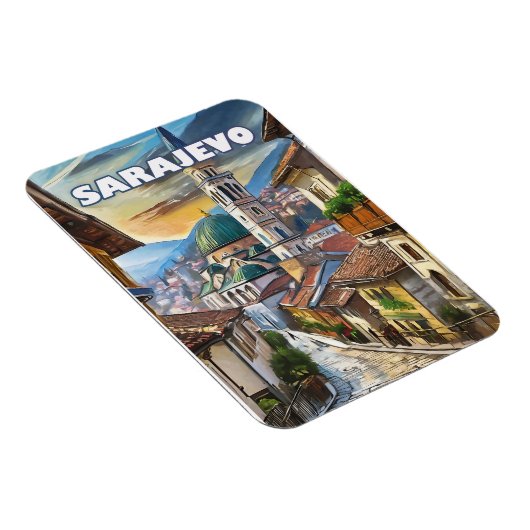 Sarajevo, een stad vol hoop en herinneringen magneet (Rechterzijde)