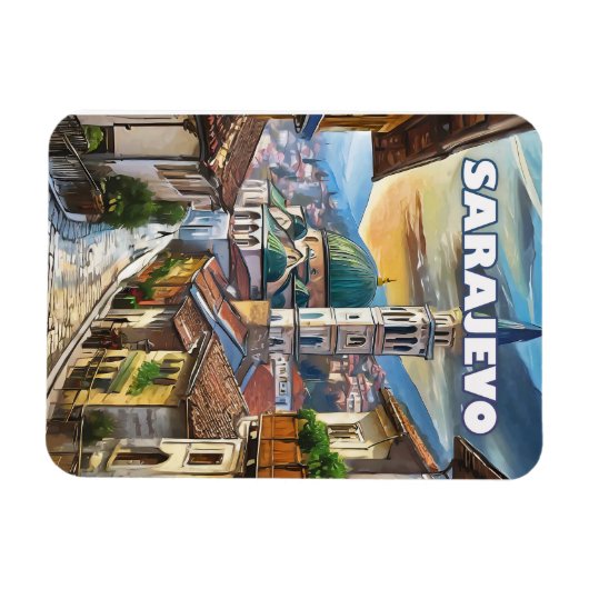 Sarajevo, een stad vol hoop en herinneringen magneet (Horizontaal)