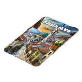 Sarajevo, een stad vol hoop en herinneringen magneet (Linkerzijde)