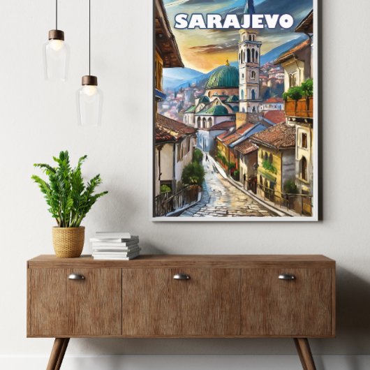 Sarajevo, een stad vol hoop en herinneringen perfect poster