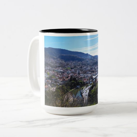 Sarajevo Mok-Geweldig speciaal cadeau idee voor ie Tweekleurige Koffiemok (Voorkant links)