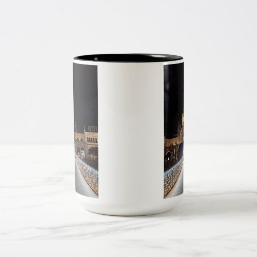 Sarajevo Mok-Geweldig speciaal cadeau idee voor ie Tweekleurige Koffiemok (Center)