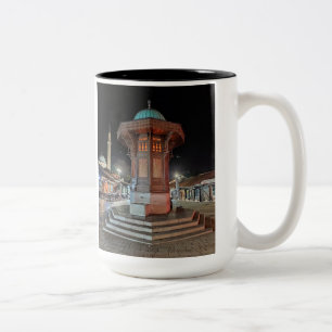 Sarajevo Mok-Geweldig speciaal cadeau idee voor ie Tweekleurige Koffiemok