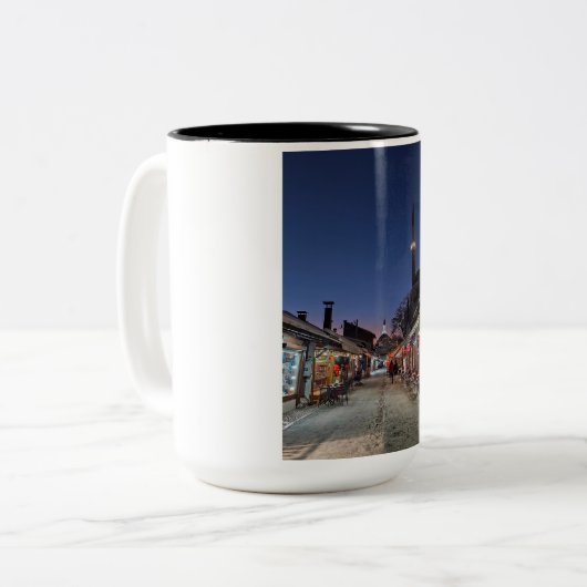 Sarajevo Mok-Geweldig speciaal cadeau idee voor ie Tweekleurige Koffiemok (Voorkant links)