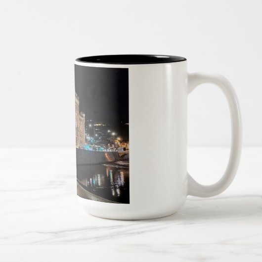 Sarajevo Mok-Geweldig speciaal cadeau idee voor ie Tweekleurige Koffiemok (Rechts)