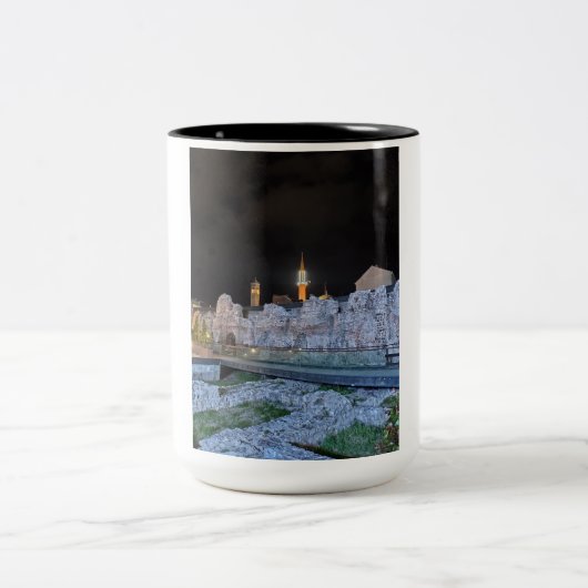 Sarajevo Mok-Geweldig speciaal cadeau idee voor ie Tweekleurige Koffiemok (Center)