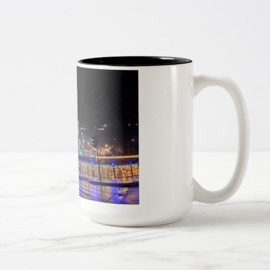 Sarajevo Mok-Geweldig speciaal cadeau idee voor ie Tweekleurige Koffiemok (Rechts)