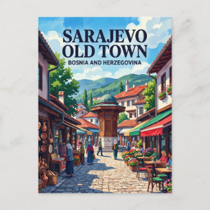 Sarajevo Oude Stad (Baščaršija) Briefkaart