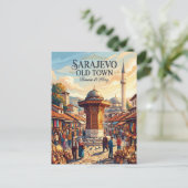 Sarajevo Oude Stad Bosnië & Herz. Briefkaart (Staand voorkant)