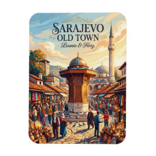 Sarajevo Oude Stad Bosnië & Herz. Magneet