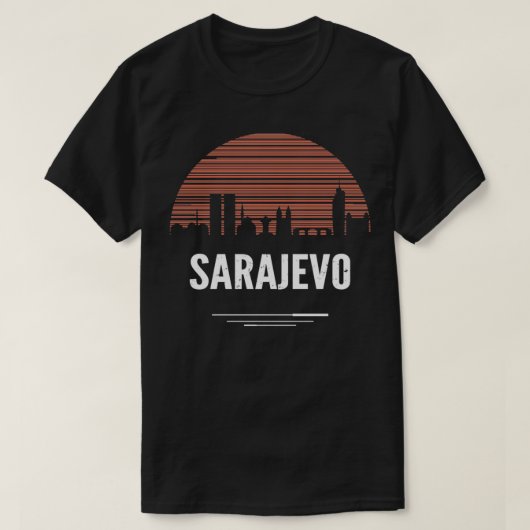 Sarajevo Skyline T-shirt (Design voorkant)