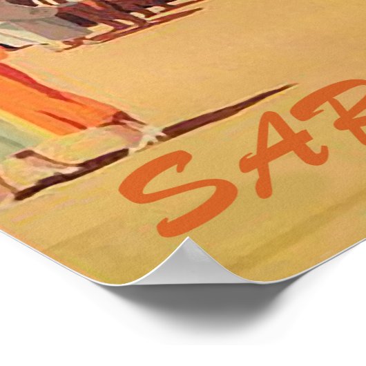 Sarajevo, stad in het centrum van de stad, Bosnië, Poster (Hoek)