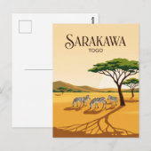 Sarakawa wildreservaat Togo Briefkaart (Voorkant / Achterkant)