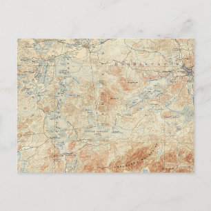 Saranac Lake Chain (Lager, Midden- en Bovenmeren) Briefkaart