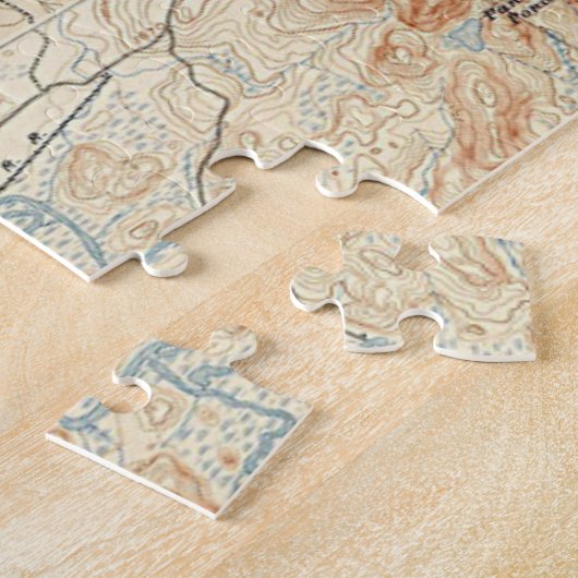 Saranac Lake Chain (Lager, Midden- en Bovenmeren) Legpuzzel (Zijkant)