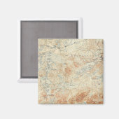 Saranac Lake Chain (Lager, Midden- en Bovenmeren) Magneet (Voorkant / Achterkant)