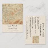 Saranac Lake Chain (Lager, Midden- en Bovenmeren) Visitekaartje (Voorkant / Achterkant)