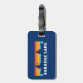 Saranac Lake New York Canoe Bagagelabel (Achterkant verticaal)