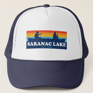Saranac Lake New York Canoe Trucker Pet
