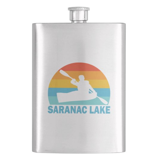 Saranac Lake New York Kajak Flacon (Voorkant)