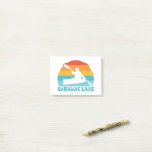 Saranac Lake New York Kajak Post-it® Notes (Op bureau)
