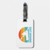 Saranac Lake New York Kayak Bagagelabel (Achterkant verticaal)