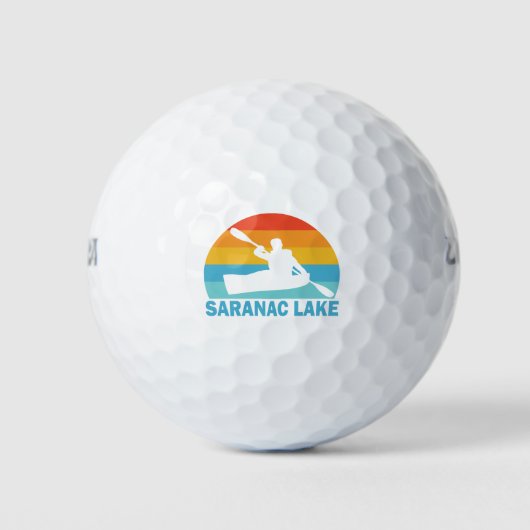 Saranac Lake New York Kayak Golfballen (Voorkant)