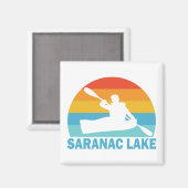 Saranac Lake New York Kayak Magneet (Voorkant / Achterkant)