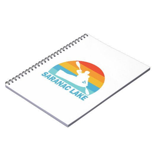 Saranac Lake New York Kayak Notitieboek (Linkerzijde)