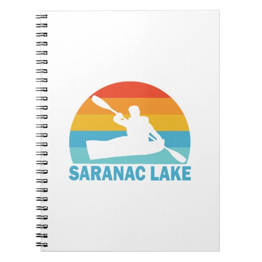 Saranac Lake New York Kayak Notitieboek (Voorkant)