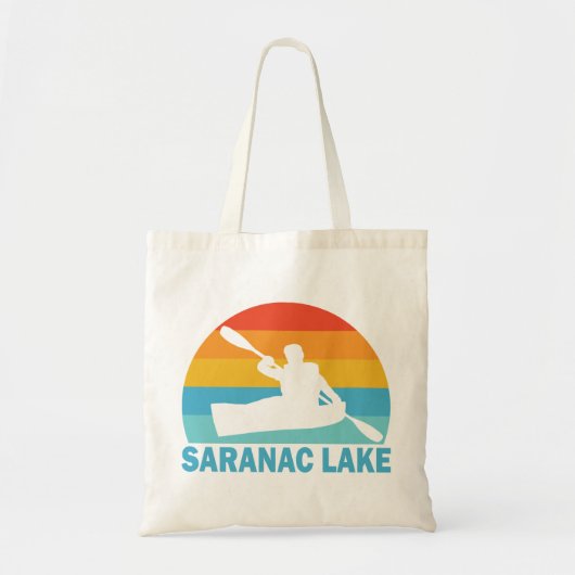 Saranac Lake New York Kayak Tote Bag (Voorkant)
