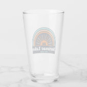 Saranac Lake New York Rainbow Glas (Achterkant)