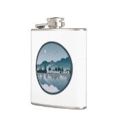 Saranac Lake New York Reflection Heupfles (Links)