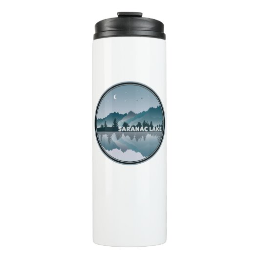 Saranac Lake New York Reflection Thermosbeker (Voorkant)