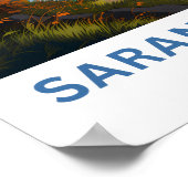 Saranac Lake New York Reisprint Poster (Hoek)