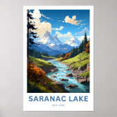 Saranac Lake New York Reisprint Poster (Voorkant)