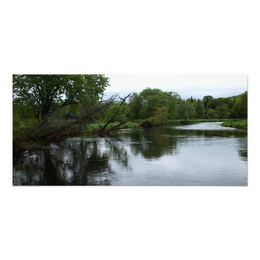 "Saranac River" Foto van Adirondack River & Trees Afdruk (Voorkant)