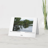 "Saranac River" Foto van Adirondack River & Trees Kaart (Achterkant)