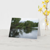"Saranac River" Foto van Adirondack River & Trees Kaart (Gele Bloem)