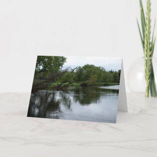 "Saranac River" Foto van Adirondack River & Trees Kaart (Voorkant)