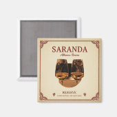 Saranda, Albania Magnet (Voorkant / Achterkant)